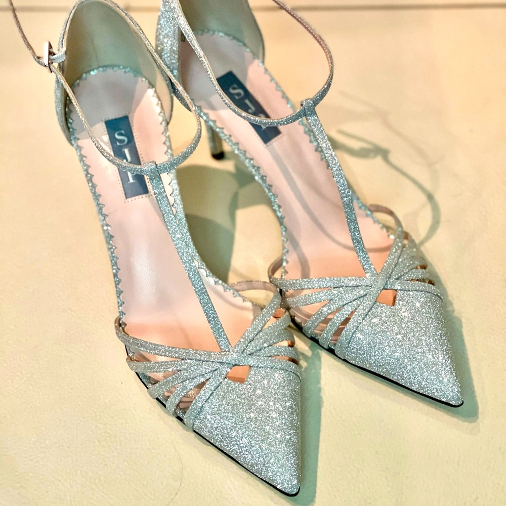 SJP by Sarah Jessica Parker Silver Sparkle Heel